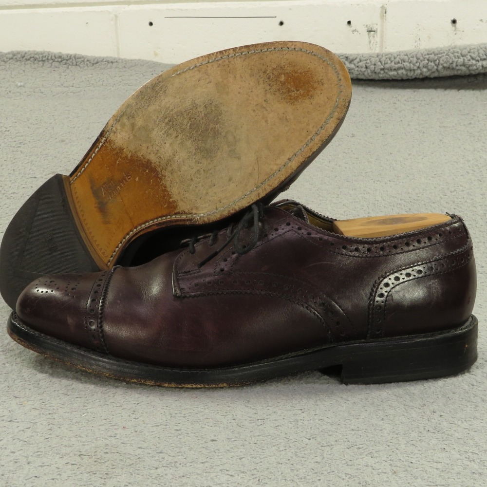 Allen Edmonds Shoes Men 8 3E Oxblood Lexington Derby Cap Toe Oxford Dress Shoe